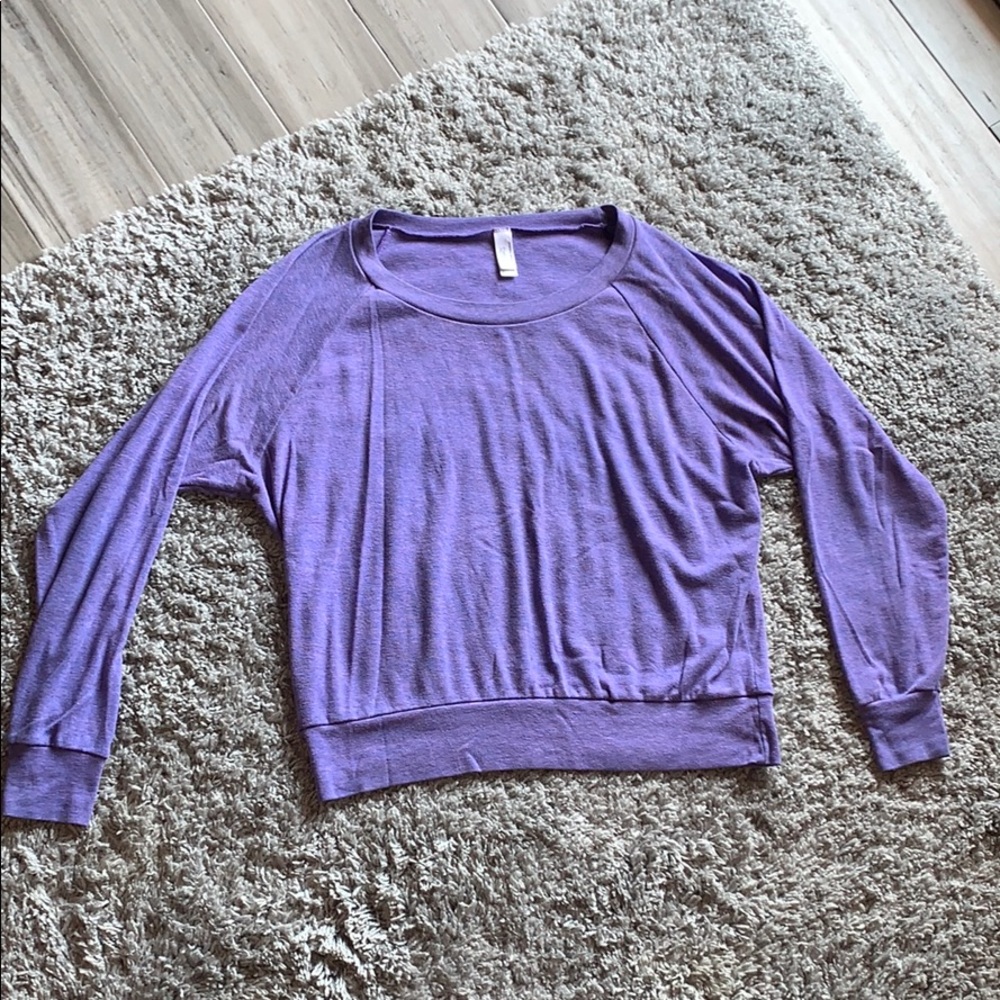 Purple American apparel light weight sweatshirt